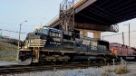 Sand empties roll beneath the 27th St. viaduct